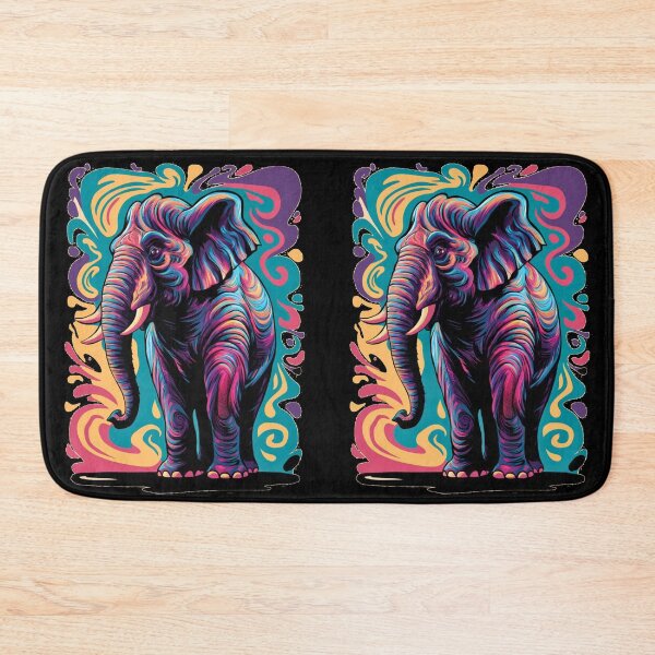 Item preview, Elephant Silhouette. Psychedelic elephant, Fantasy Elephant, colorful elephant designed and sold by ElephantVibes.
