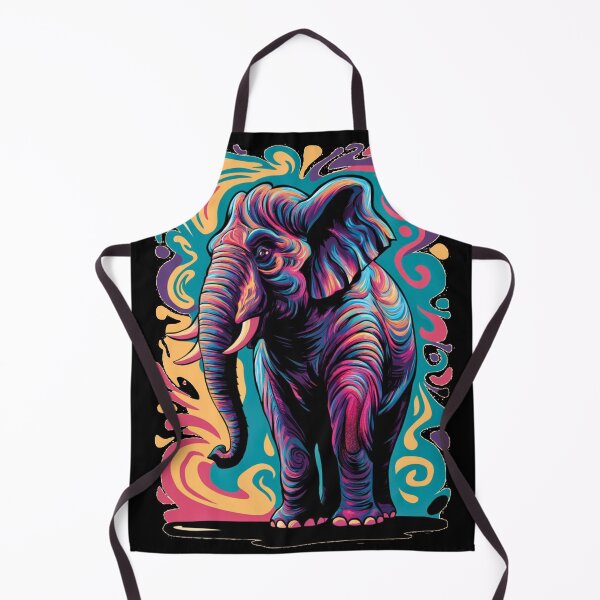 Item preview, Elephant Silhouette. Psychedelic elephant, Fantasy Elephant, colorful elephant designed and sold by ElephantVibes.