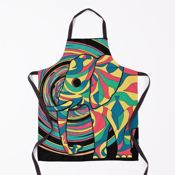 Item preview, Elephant Silhouette. Psychedelic elephant, Fantasy Elephant, colorful elephant designed and sold by ElephantVibes.