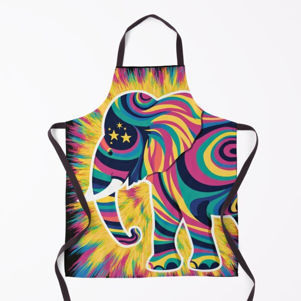Item preview, Elephant Silhouette. Psychedelic elephant, Fantasy Elephant, colorful elephant designed and sold by ElephantVibes.