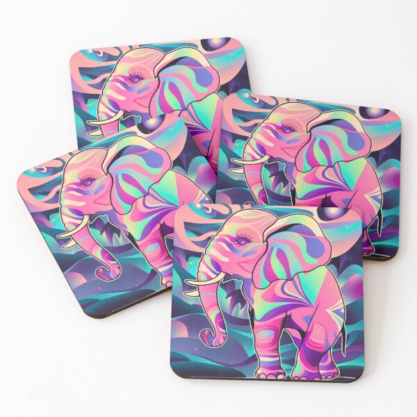 Item preview, Elephant Silhouette. Psychedelic elephant, Fantasy Elephant, colorful elephant designed and sold by ElephantVibes.