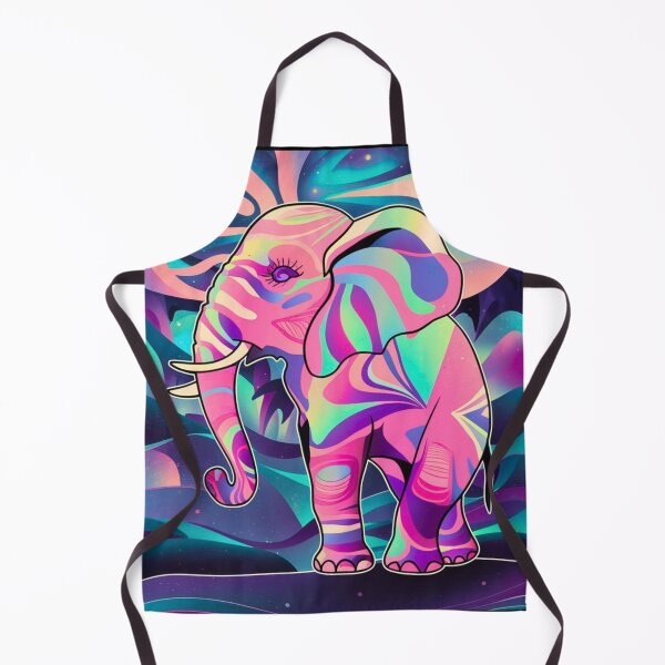 Item preview, Elephant Silhouette. Psychedelic elephant, Fantasy Elephant, colorful elephant designed and sold by ElephantVibes.
