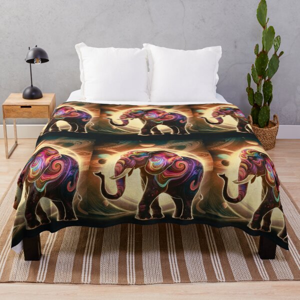 Item preview, Elephant Silhouette. Psychedelic elephant, Fantasy Elephant, colorful elephant designed and sold by ElephantVibes.