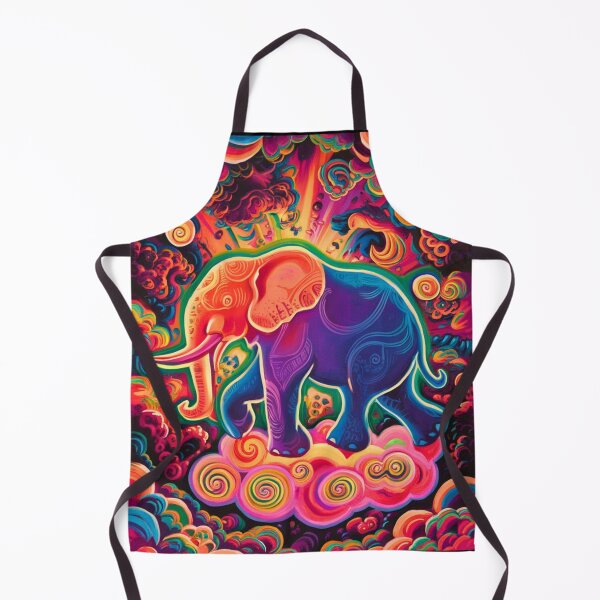 Item preview, Elephant Silhouette. Psychedelic elephant, Fantasy Elephant, colorful elephant designed and sold by ElephantVibes.