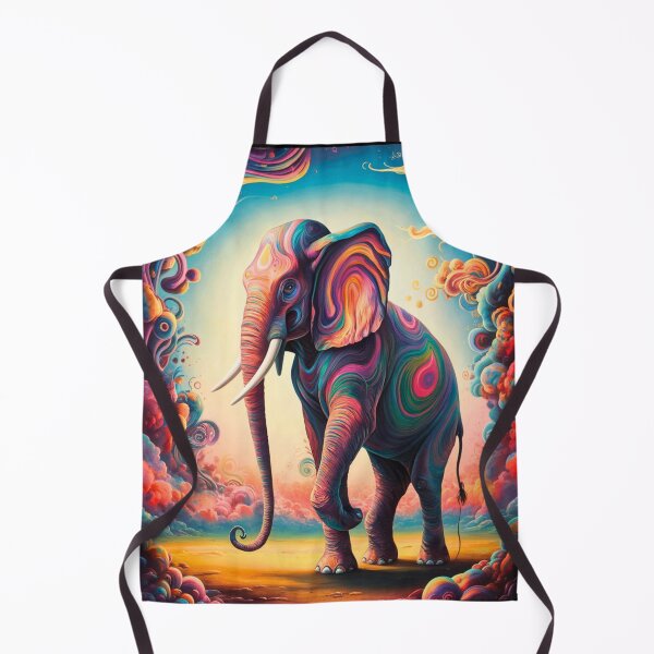 Item preview, Elephant Silhouette. Psychedelic elephant, Fantasy Elephant, colorful elephant designed and sold by ElephantVibes.