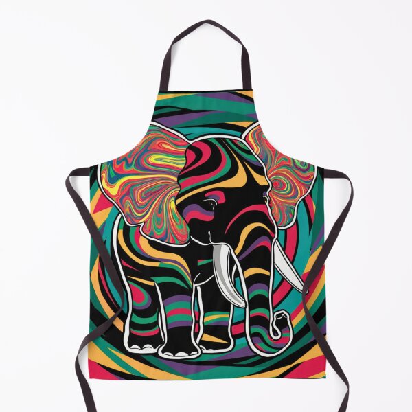 Item preview, Elephant Silhouette. Psychedelic elephant, Fantasy Elephant, colorful elephant designed and sold by ElephantVibes.
