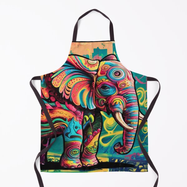 Item preview, Elephant Silhouette. Psychedelic elephant, Fantasy Elephant, colorful elephant designed and sold by ElephantVibes.