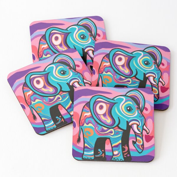 Item preview, Elephant Silhouette. Psychedelic elephant, Fantasy Elephant, colorful elephant designed and sold by ElephantVibes.
