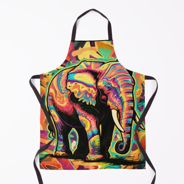 Item preview, Elephant Silhouette. Psychedelic elephant, Fantasy Elephant, colorful elephant designed and sold by ElephantVibes.