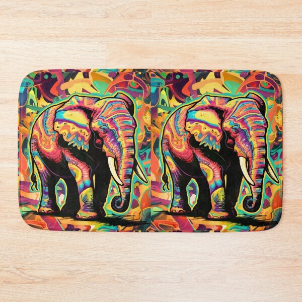 Item preview, Elephant Silhouette. Psychedelic elephant, Fantasy Elephant, colorful elephant designed and sold by ElephantVibes.