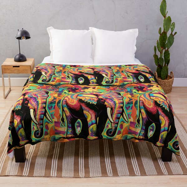 Item preview, Elephant Silhouette. Psychedelic elephant, Fantasy Elephant, colorful elephant designed and sold by ElephantVibes.