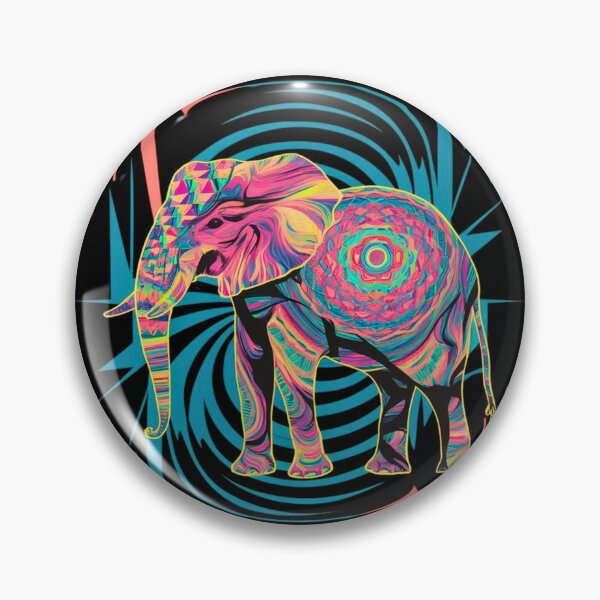 Item preview, Elephant Silhouette. Psychedelic elephant, Fantasy Elephant, colorful elephant designed and sold by ElephantVibes.