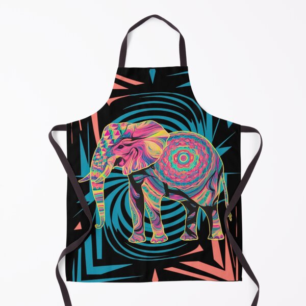 Item preview, Elephant Silhouette. Psychedelic elephant, Fantasy Elephant, colorful elephant designed and sold by ElephantVibes.