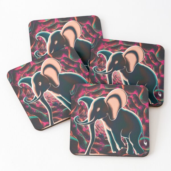 Item preview, Elephant Silhouette. Psychedelic elephant, Fantasy Elephant, colorful elephant designed and sold by ElephantVibes.