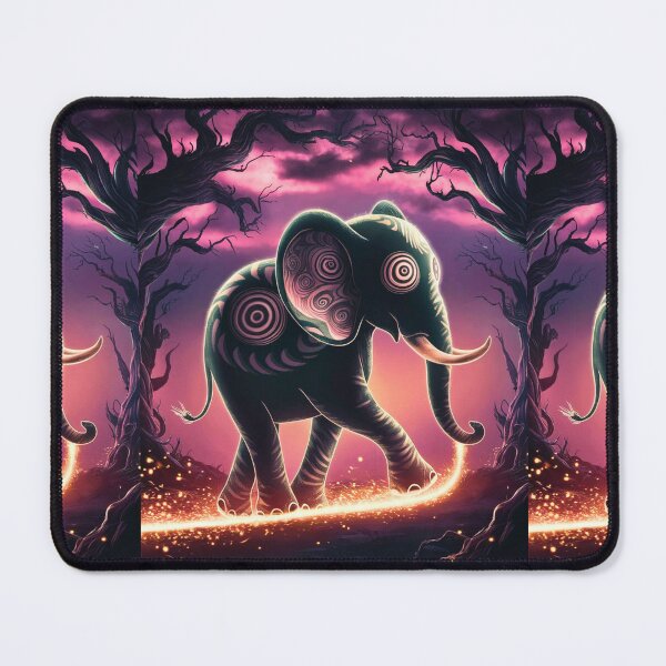 Item preview, Elephant Silhouette. Psychedelic elephant, Fantasy Elephant, colorful elephant designed and sold by ElephantVibes.