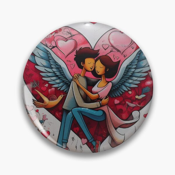 Item preview, Valentine's Day Celebration: Flowers, Hearts, and Loving Couples designed and sold by Visual-Universe.