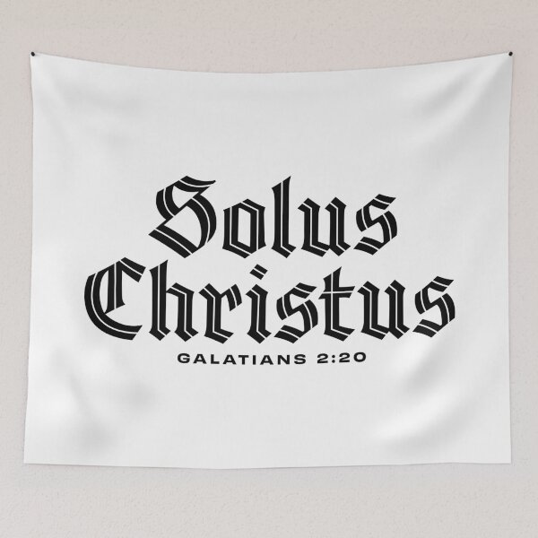 Item preview, Solus Christus Custom Old English designed and sold by 2fivequotes.