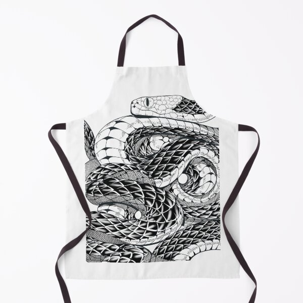 Item preview, Monochromatic snake meandering illustration designed and sold by Biomazhop.