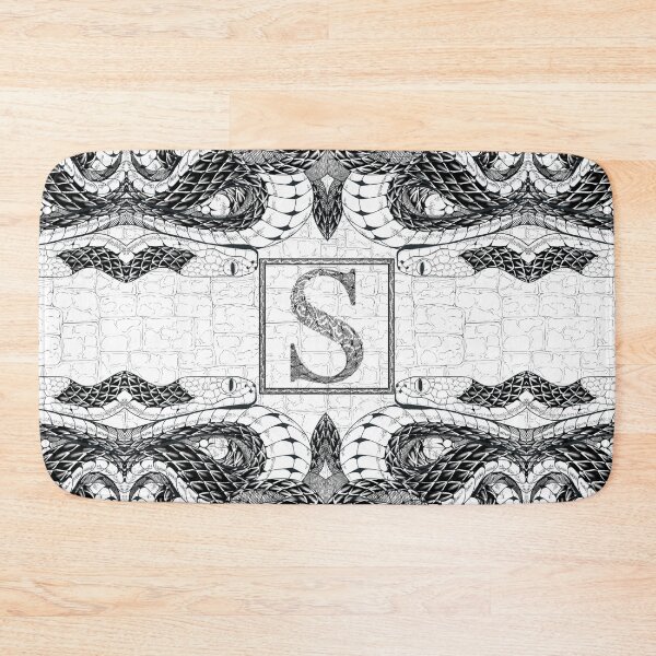 Item preview, Monochromatic snake meandering illustration designed and sold by Biomazhop.