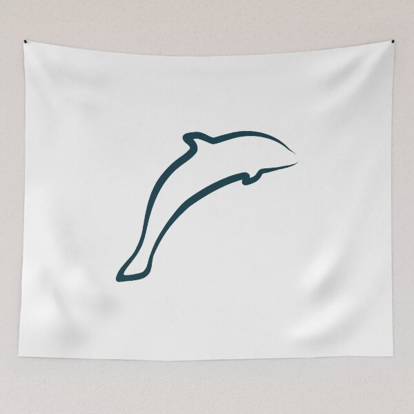 Item preview, 2D Dolphin Illustration - Blue designed and sold by OG-Graphics.