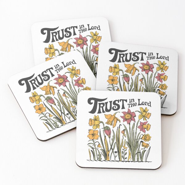 Item preview, Vintage Daffodil Hand-drawn - Retro "Trust in the Lord" Women's Christian Art Design by #HahaHandlesHub designed and sold by HahaHandlesHub.