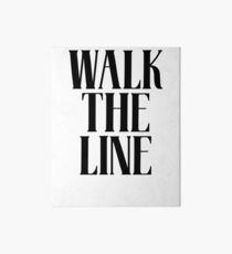 Walk The Line & Country Music Lyrics Art Board