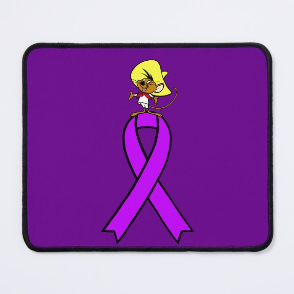 Item preview, Fast Running Mouse Standing On Awareness Ribbon (Purple) designed and sold by CaitlynConnor.