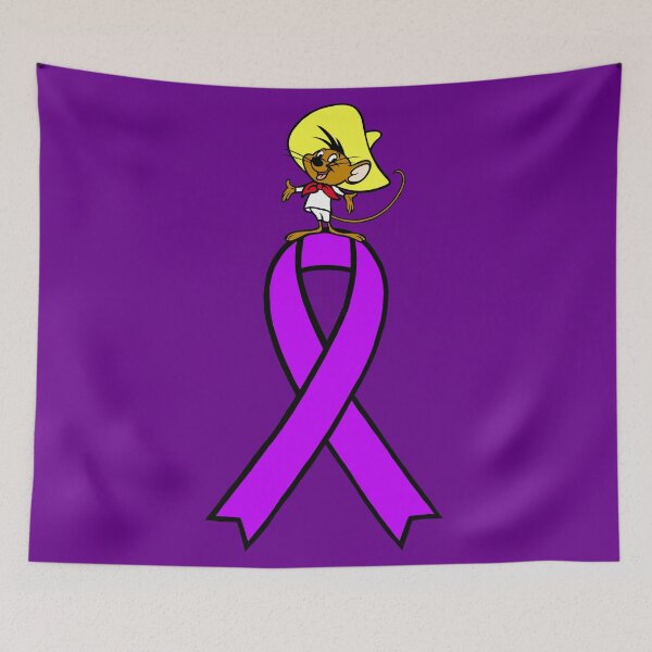 Item preview, Fast Running Mouse Standing On Awareness Ribbon (Purple) designed and sold by CaitlynConnor.