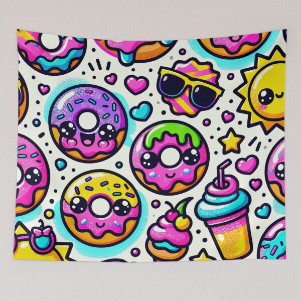 Item preview, Sugar Rush Kawaii Donuts  designed and sold by BassHeadMomma.