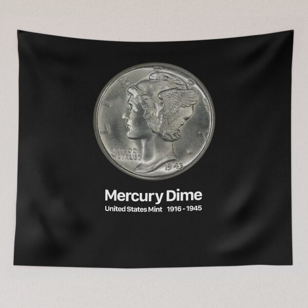 Item preview, Mercury Dime - Coin Collector Collecting designed and sold by Jam Jar.