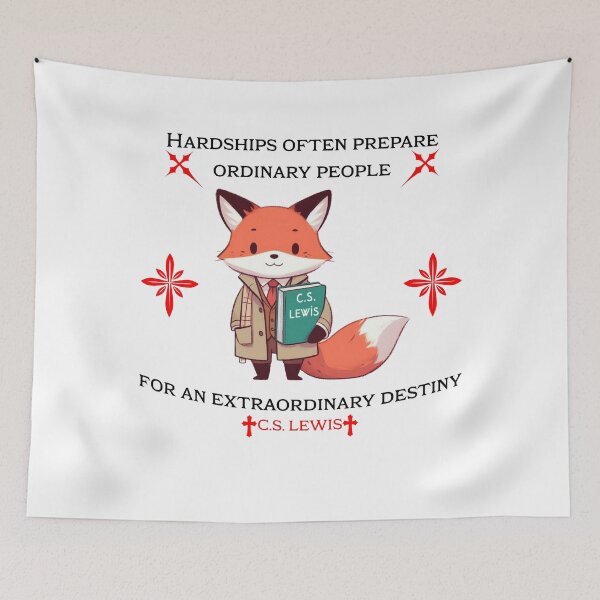 Item preview, c.s. Lewis Fox designed and sold by LemuellTrends.