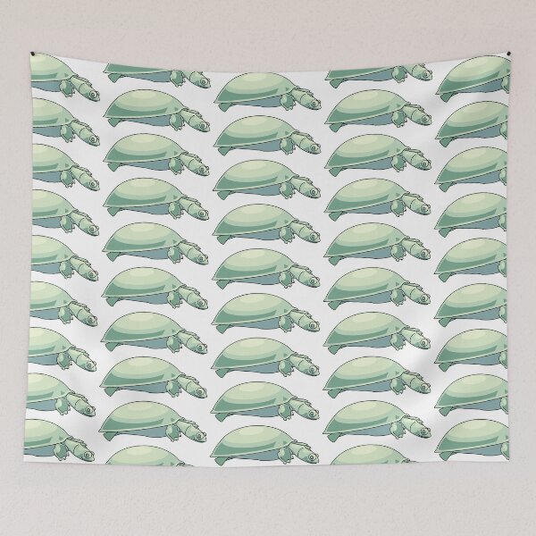Item preview, Simple green turtle designed and sold by PaintingsByKF.