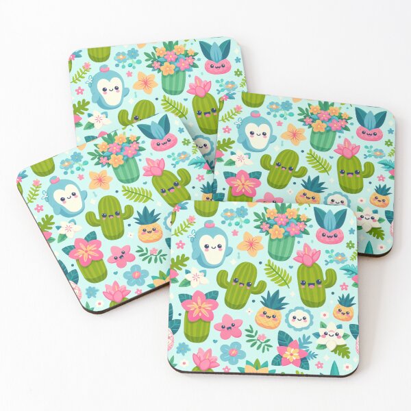 Item preview, Kawaii Cacti And Pineapple Delights designed and sold by BassHeadMomma.