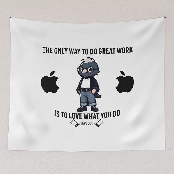 Aperçu de l'œuvre Steve Jobs Corbeau créée et vendue par LemuellTrends.