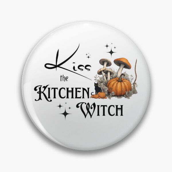 Item preview, Kiss the Kitchen Witch designed and sold by WitchyGypsyCo.