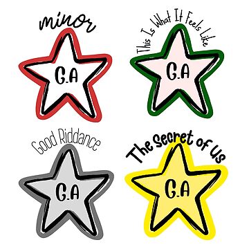 "Gracie A Albums Star Sticker Pack" Sticker for Sale by DjBubbleDesigns