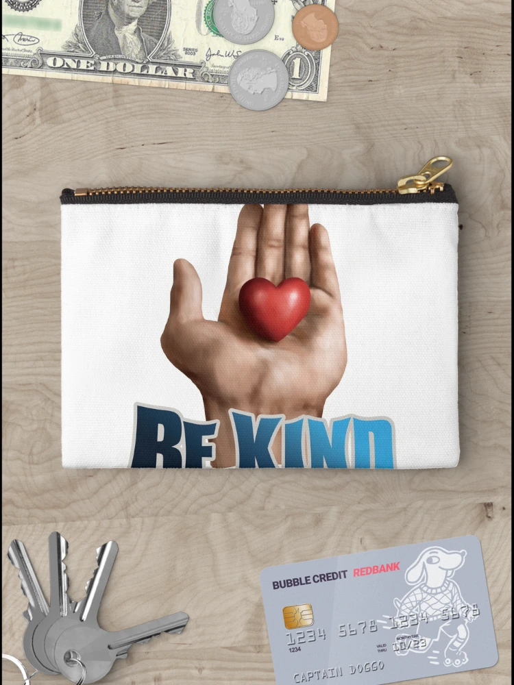 Thumbnail 3 of 4, Zipper Pouch, "Heartfelt Kindness: Open Hand" designed and sold by RhonDesign.