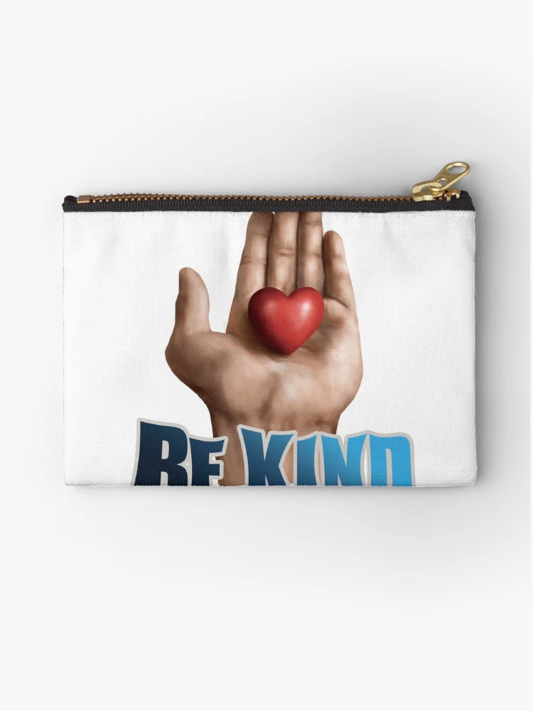 Thumbnail 1 of 4, Zipper Pouch, "Heartfelt Kindness: Open Hand" designed and sold by RhonDesign.