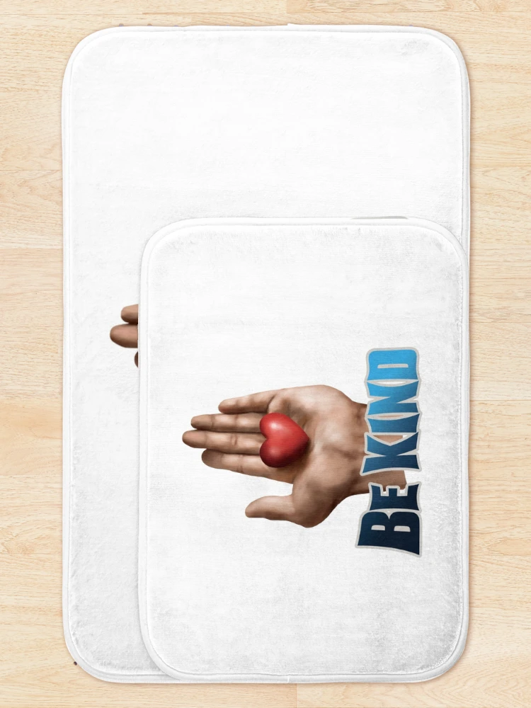 Thumbnail 5 of 6, Bath Mat, "Heartfelt Kindness: Open Hand" designed and sold by RhonDesign.