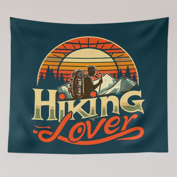 Item preview, Hiking lover, typography designed and sold by maxmaj.