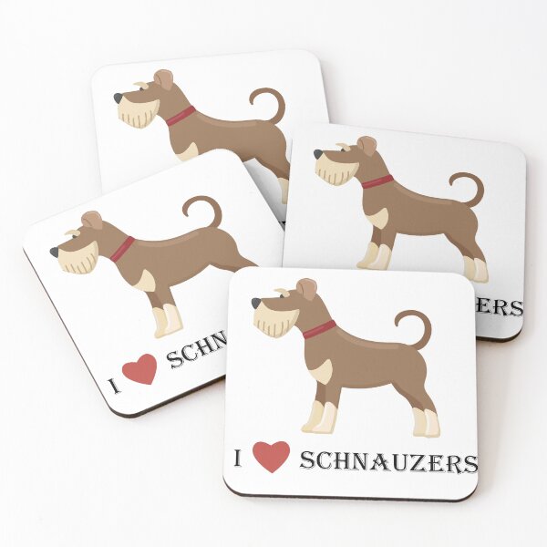 Item preview, I love schnauzers designed and sold by abxxyz123.