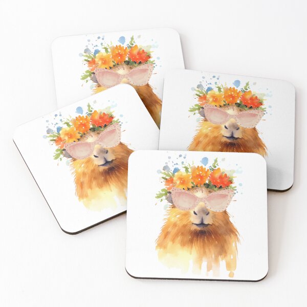 Item preview, Watercolor Cute Cool Capybara designed and sold by TheAnimalZ00.