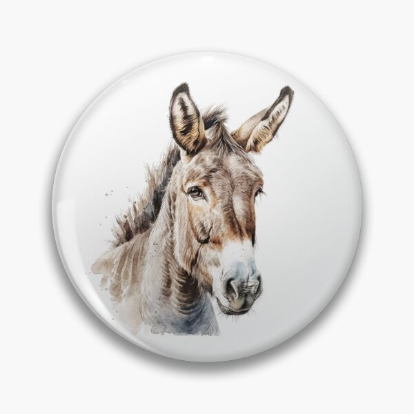 Item preview, Watercolor Donkey  designed and sold by TheAnimalZ00.