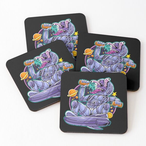Item preview, GOOFY ASTRONAUT PLAYING SKATEBOARD IN SPACE designed and sold by startwork23.