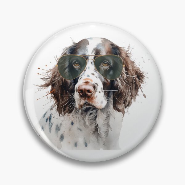 Item preview, Watercolor English Springer Spaniel Wearing Sunglasses designed and sold by TheAnimalZ00.
