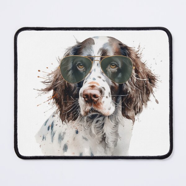 Item preview, Watercolor English Springer Spaniel Wearing Sunglasses designed and sold by TheAnimalZ00.