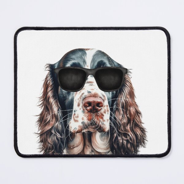 Item preview, Watercolor English Springer Spaniel Wearing Sunglasses designed and sold by TheAnimalZ00.