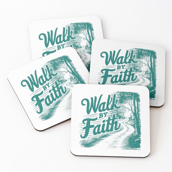 Item preview, Vintage Forest Path Illustration "Walk by Faith" Men's Christian Art by #HahaHandlesHub designed and sold by HahaHandlesHub.