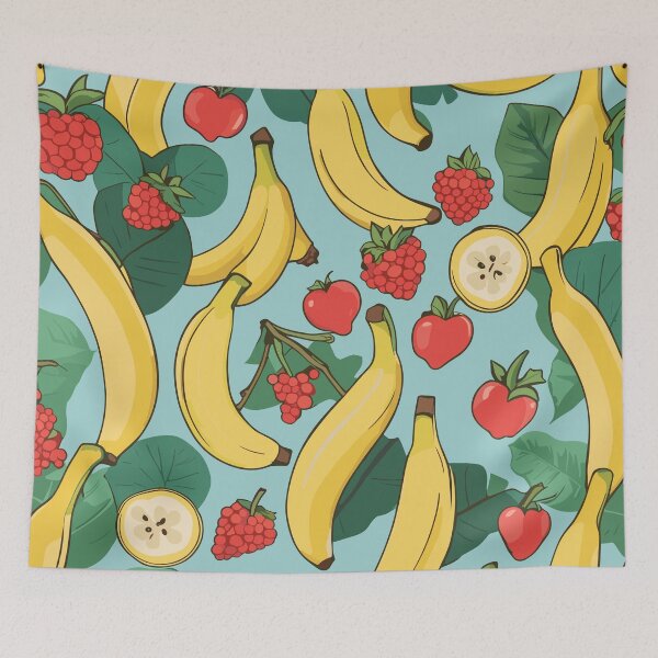 Item preview, Fruit Banana And Wine Red designed and sold by ansalbeart.