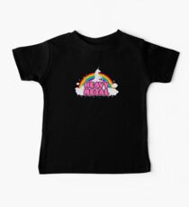 HEAVY METAL! (Funny Unicorn / Rainbow Mosh Parody Design) Baby Tee